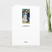 Carte Pierre-Auguste Renoir - Danse à Bougival (Dos)