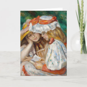 Carte Pierre-Auguste Renoir - Deux Jeunes Filles lisant