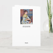 Carte Pierre-Auguste Renoir - Enfant avec chat (Dos)