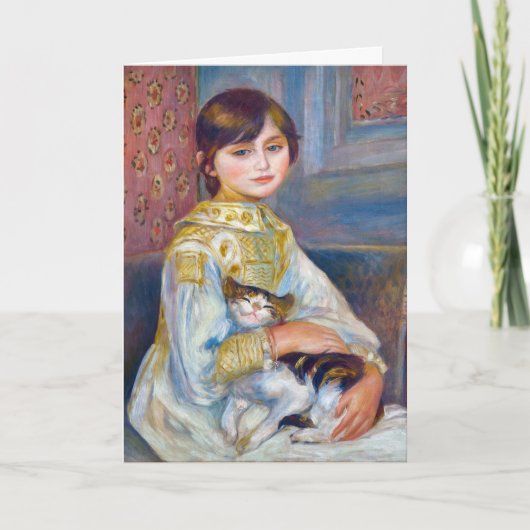 Carte Pierre-Auguste Renoir - Enfant avec chat (Devant)