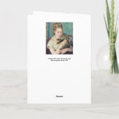 Carte Pierre-Auguste Renoir - Femme avec chat (Dos)