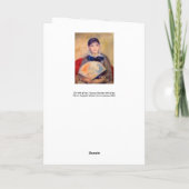 Carte Pierre-Auguste Renoir - Fille avec un ventilateur (Dos)