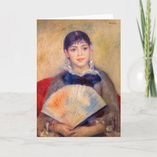 Carte Pierre-Auguste Renoir - Fille avec un ventilateur