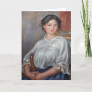 Carte Pierre-Auguste Renoir - Jeune femme assise