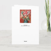 Carte Pierre-Auguste Renoir - Tulip Bouquet (Dos)