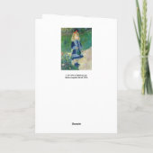 Carte Pierre-Auguste Renoir - Une fille avec une canne d (Dos)