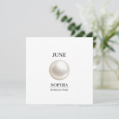 Carte Pierre de naissance de juin Nom d'anniversaire Per (Debout devant)