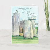 Carte Pierre de Stonehenge Angleterre Solstice d'été Mer (Devant)