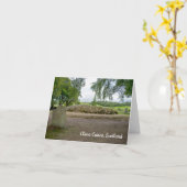 Carte Pierre debout à Clava Cairns, Écosse (Fleur jaune)