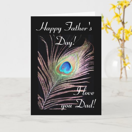 Carte Pierre : Fête des pères (Fleur jaune)