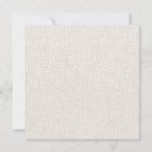 Carte Pierre le lapin Flopsy fond de lin beige (Dos)