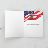 Carte Pierre tombale de fête patriotique (Intérieur)