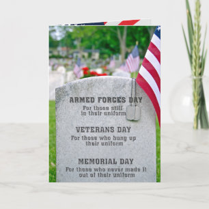 Carte Pierre tombale de fête patriotique