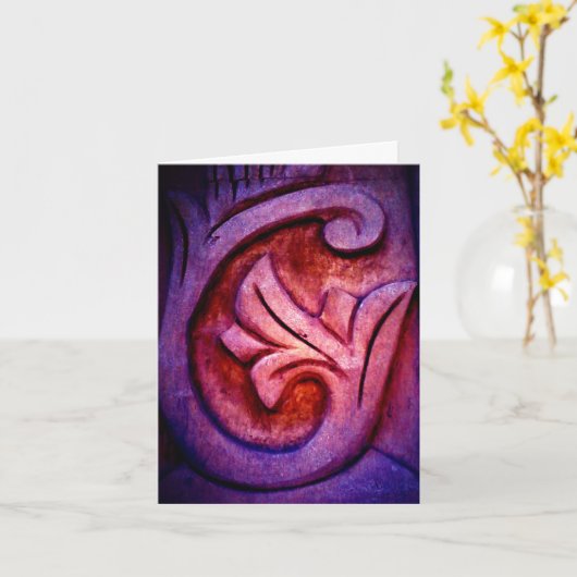 Carte Pierre violette (Fleur jaune)