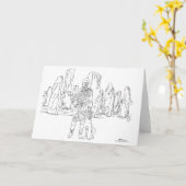 Carte Pierres levées de Callanish, Écosse (Fleur jaune)