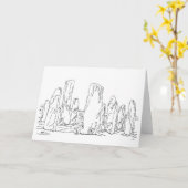 Carte Pierres levées de Callanish, Écosse (Fleur jaune)