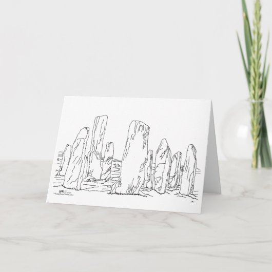 Carte Pierres levées de Callanish, Écosse (Devant)