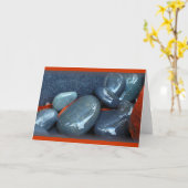 Carte "Pierres polies" (Fleur jaune)