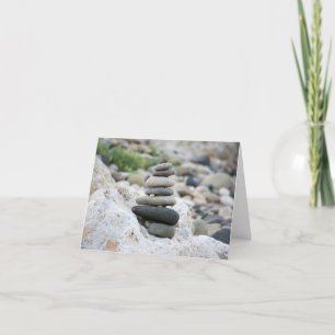 Carte Pierres zen dans la plage d'Almeria