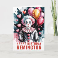 Pierrot Anniversaire Clown Romantique Mignon