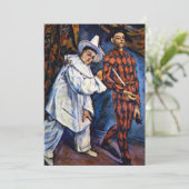 Carte Pierrot et Arlequin, Mardi Gras de Paul Cézanne (Debout devant)