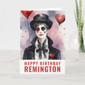 Carte Pierrot noir et blanc (Devant)