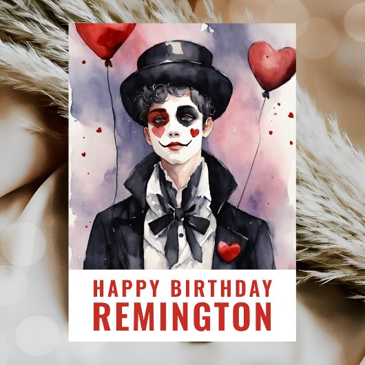 Carte Pierrot noir et blanc