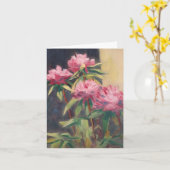 Carte "Pies roses" (Fleur jaune)