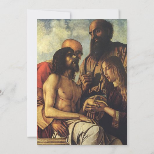 Carte Pieta de Giovanni Bellini, Art Renaissance (Devant)