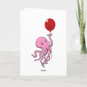 Carte Pieuvre avec Ballon (Dos)