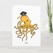 Carte Pieuvre en tant qu'étudiant avec diplôme (Dos)