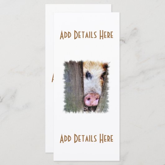 CARTE PIG (Devant / Derrière)