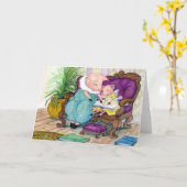 Carte Pig momma et Clara copie (Fleur jaune)