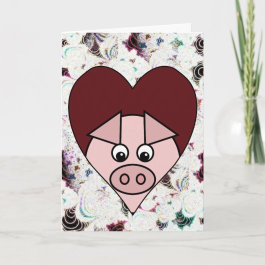 Carte Pig Valentine (Devant)