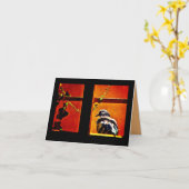 Carte Pigeon agréable (Fleur jaune)