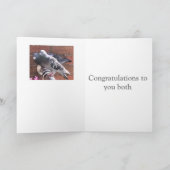 Carte Pigeon paire et Fleurs éditable anniversaire (Intérieur)