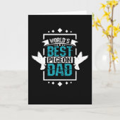 Carte Pigeon Papa (Fleur jaune)