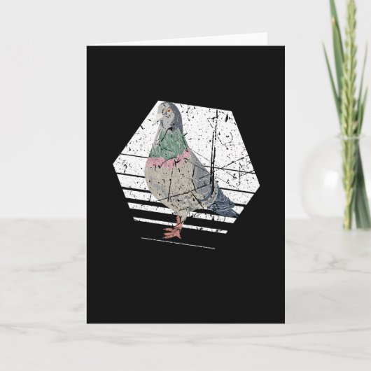 Carte Pigeon Rétro (Devant)