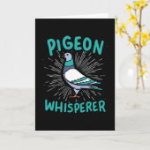 Carte Pigeon Whisperer (Fleur jaune)