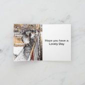 Carte Pigeons sur le pont à Hythe Card (Intérieur)