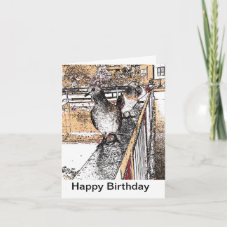 Carte Pigeons sur le pont à Hythe Card