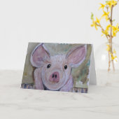 Carte Piggy (Fleur jaune)