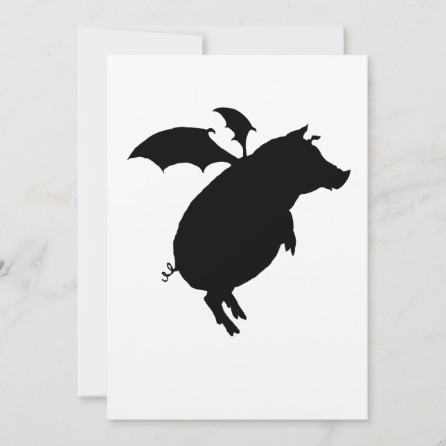 Carte Piggy volant (Devant)