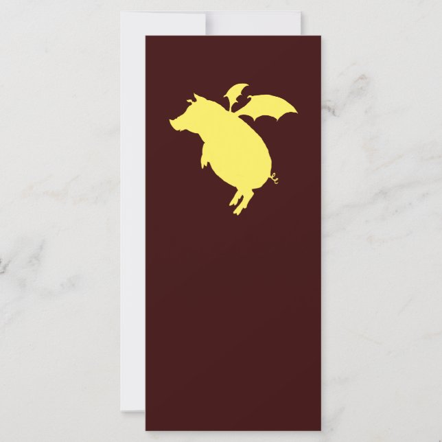 Carte Piggy volant (Devant)