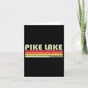 Carte Pike Lake Wisconsin Funny Pêche Camping Été G