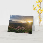 Carte Pikes Peak Sunset Hazeting Card (Fleur jaune)