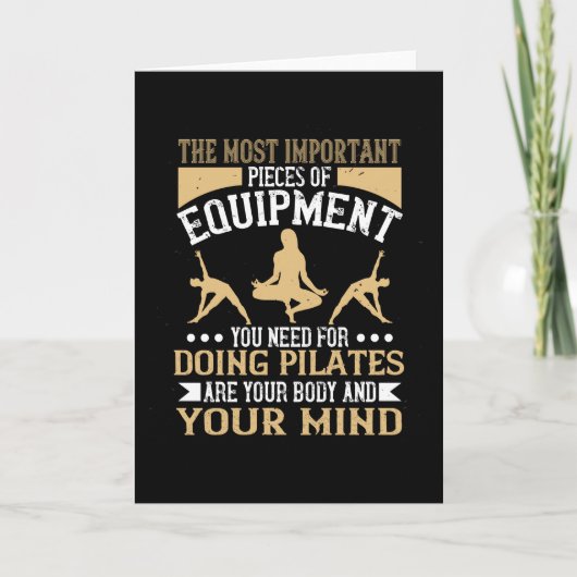 Carte Pilates Corps Et Esprit Sont Les Plus Importants (Devant)