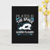 Carte Pilates est l'espace où fleurissent les fleurs (Fleur jaune)