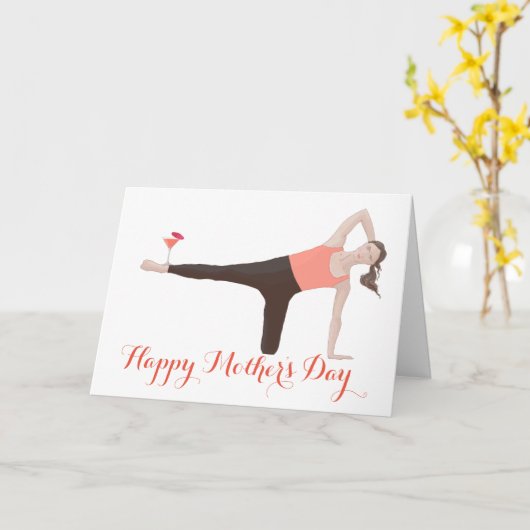 Carte Pilates Mère's Day Side Kick (Fleur jaune)