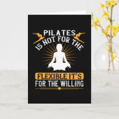 Carte Pilates N'Est Pas Pour La Flexibilité (Fleur jaune)
